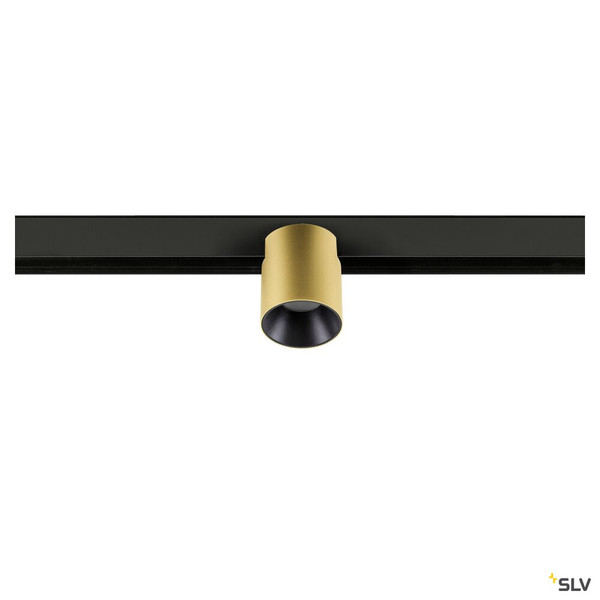 SLV 1008959 FIX-IT!, 48V, DALI, rund, Surface mounted track, Spot, 2700K, 6.6 W, 36°, gold / schwarz
