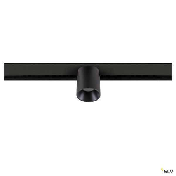 SLV 1008962 FIX-IT!, 48V, DALI, rund, Surface mounted track, Spot, 3000K, 6.6 W, 36°, schwarz / schwarz