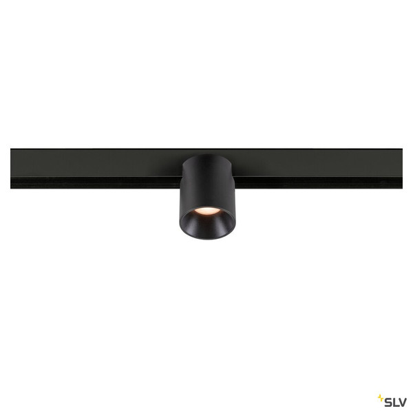 SLV 1008966 FIX-IT!, 48V, DALI, rund, Surface mounted track, Spot, 2000-3000K, 7.4 W, 36°, schwarz / schwarz