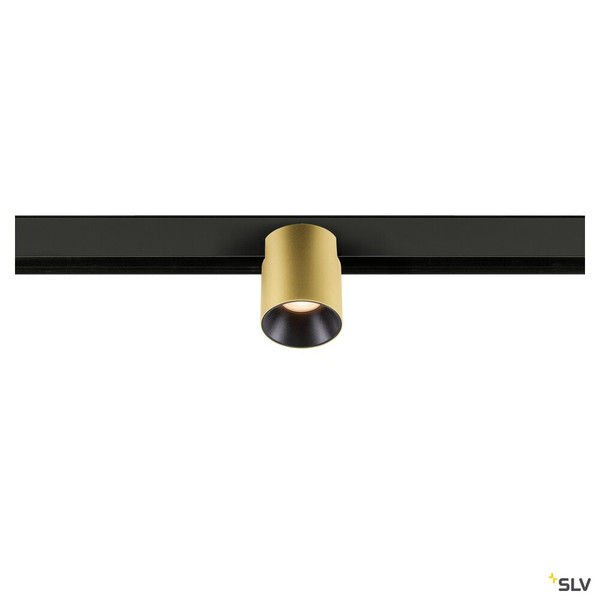 SLV 1008967 FIX-IT!, 48V, DALI, rund, Surface mounted track, Spot, 2000-3000K, 7.4 W, 36°, gold / schwarz