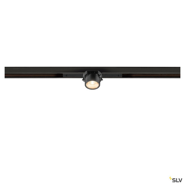 SLV 1008970 FIX-IT!, 48V, DALI, eckig, Standard track, Spot, 2700K, 6.6 W, 36°, schwarz / schwarz