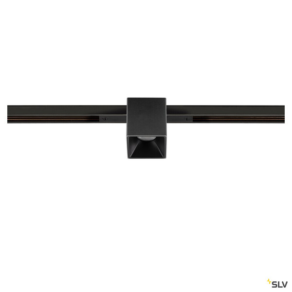 SLV 1008974 FIX-IT!, 48V, DALI, eckig, Standard track, Spot, 3000K, 6.6 W, 36°, schwarz / schwarz