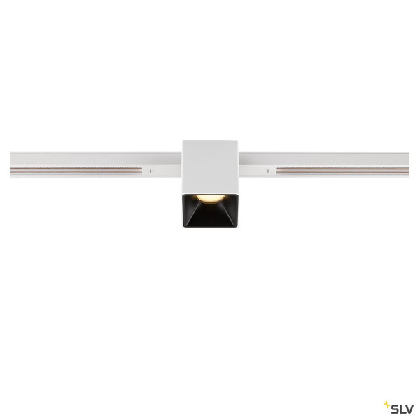 SLV 1008977 FIX-IT!, 48V, DALI, eckig, Standard track, Spot, 2000-3000K, 7.4 W, 36°, weiß / schwarz
