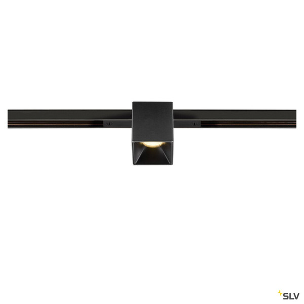 SLV 1008978 FIX-IT!, 48V, DALI, eckig, Standard track, Spot, 2000-3000K, 7.4 W, 36°, schwarz / schwarz