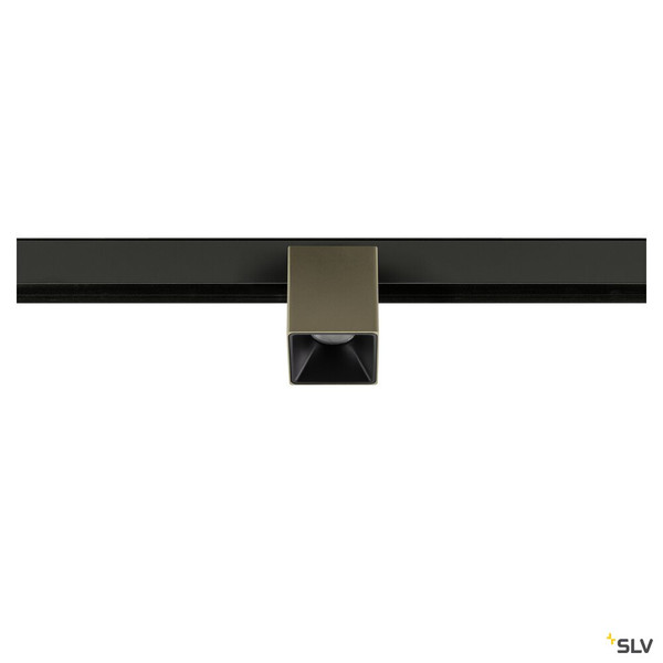 SLV 1008984 FIX-IT!, 48V, DALI, eckig, Surface mounted track, Spot, 2700K, 6.6 W, 36°, bronze / schwarz