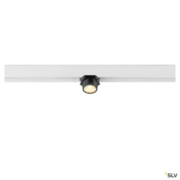 SLV 1008989 FIX-IT!, 48V, DALI, eckig, Surface mounted track, Spot, 2000-3000 K, 7.4 W, 36°, weiß / schwarz