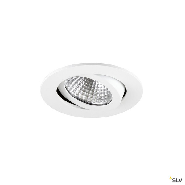 SLV 1009022 NEW TRIA® 68, Deckeneinbauleuchte, PHASE, AIRTIGHT, rund, 3000 K, 7.5 W, weiß