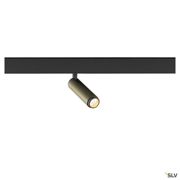 SLV 1009028 GRIP! S, 48V Spot, deep & recessed track, zylindrisch, 2700K, 9.8 Watt, DALI, 29°, bronze / schwarz
