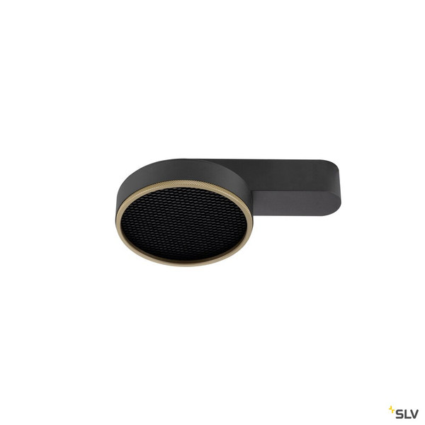 SLV 1009100 GRIP! FLAT, Deckenaufbauleuchte, PHASE, 2700/3000 K, 15 W, schwarz / schwarz