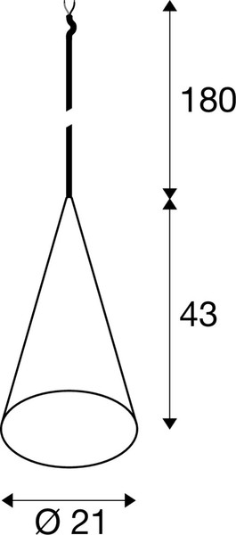 SLV 1009135 MAGICO 20, Pendelleuchte, E27, Pendellänge 180 cm, 1 x max. 10 W, aluminium
