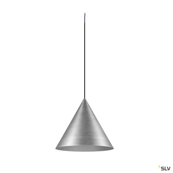 SLV 1009136 MAGICO 38, Pendelleuchte, E27, Pendellänge 180 cm, 1 x max. 10 W, aluminium