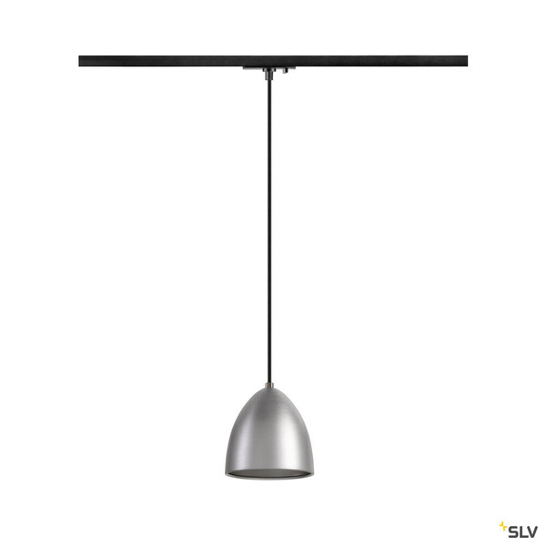 SLV 1009140 PARA CONE 14, Pendelleuchte für 1 Phasen System, GU10, aluminium
