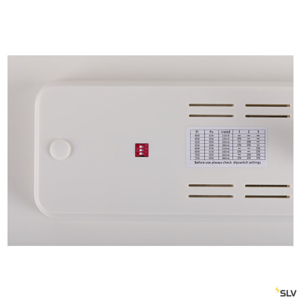 SLV 1009147 SIGHT PANEL, 3~ Spot, rechteckig, 3000 K, 38 W, 70°, weiß