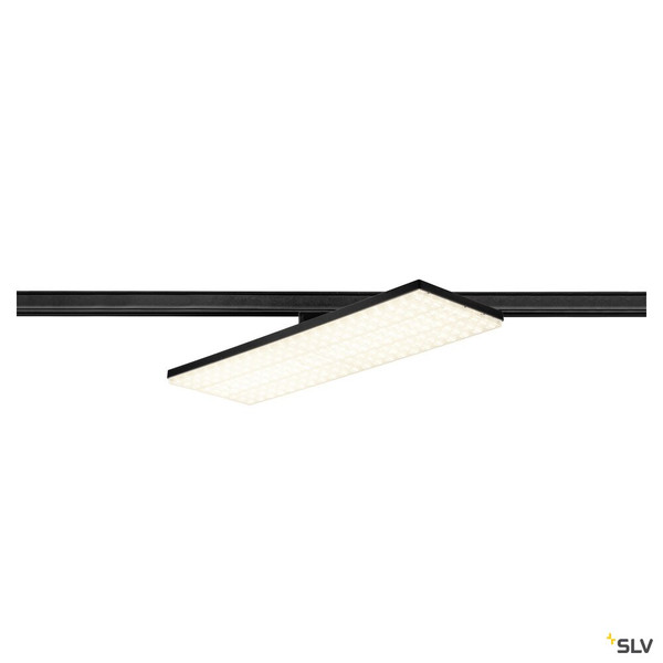 SLV 1009150 SIGHT PANEL, 3~ Spot, DALI, rechteckig, 3000 K, 65 W, 70°, schwarz