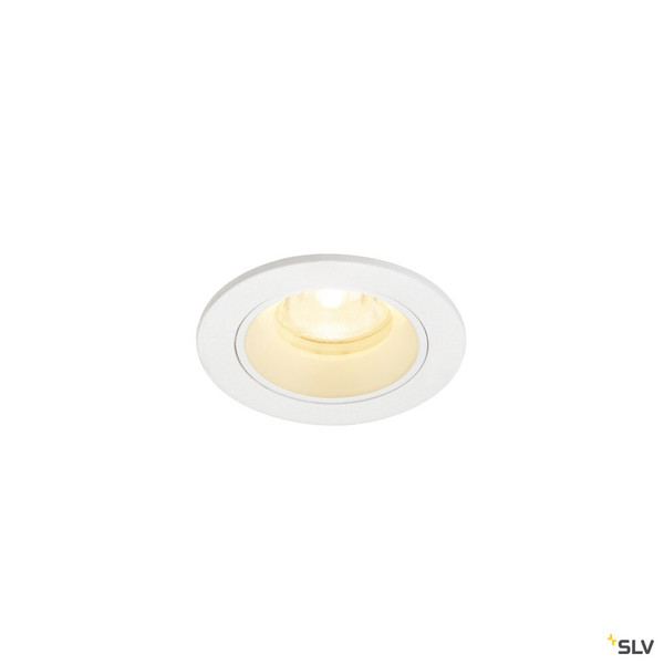 SLV 1009302 NUMINOS® XS, Deckeneinbauleuchte, 3000 K, 40°, IP20, rund, weiß