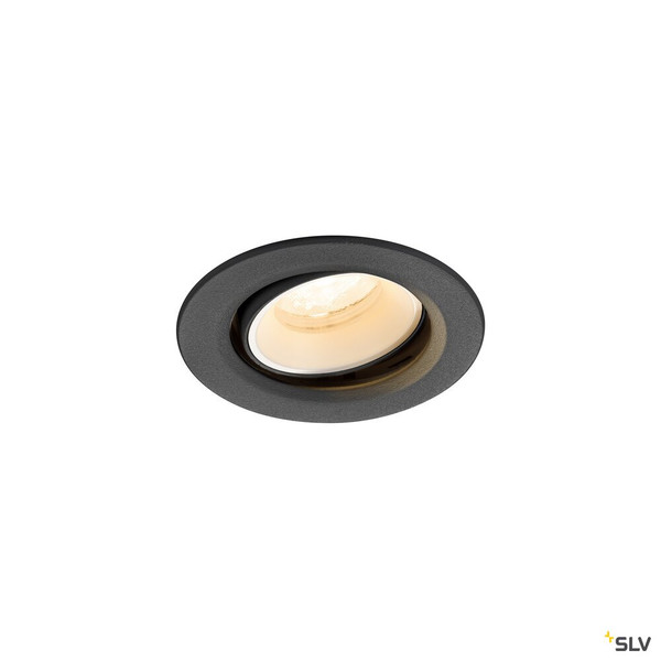 SLV 1009329 NUMINOS® MOVE XS, Deckeneinbauleuchte, 2700 K, 40°, IP20, rund, schwarz / weiß