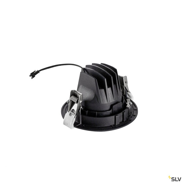 SLV 1009347 NUMINOS® MOVE XS, Deckeneinbauleuchte, 3000 K, 40°, IP20, rund, schwarz / weiß