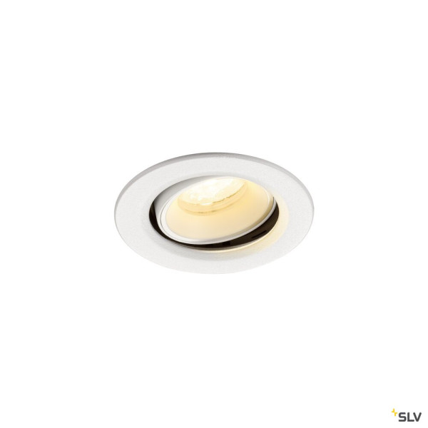 SLV 1009356 NUMINOS® MOVE XS, Deckeneinbauleuchte, 3000 K, 40°, IP20, rund, weiß