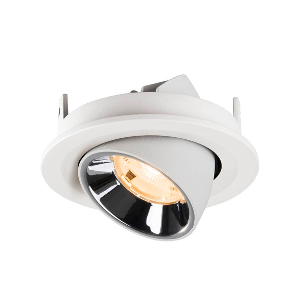 SLV 1009390 NUMINOS GIMBLE S, Deckeneinbauleuchte weiß/chrom 2700K 20°