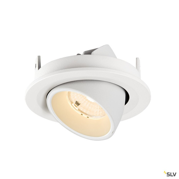 SLV 1009395 NUMINOS® GIMBLE S, Deckeneinbauleuchte, 2700 K, 55°, IP20, rund, weiß