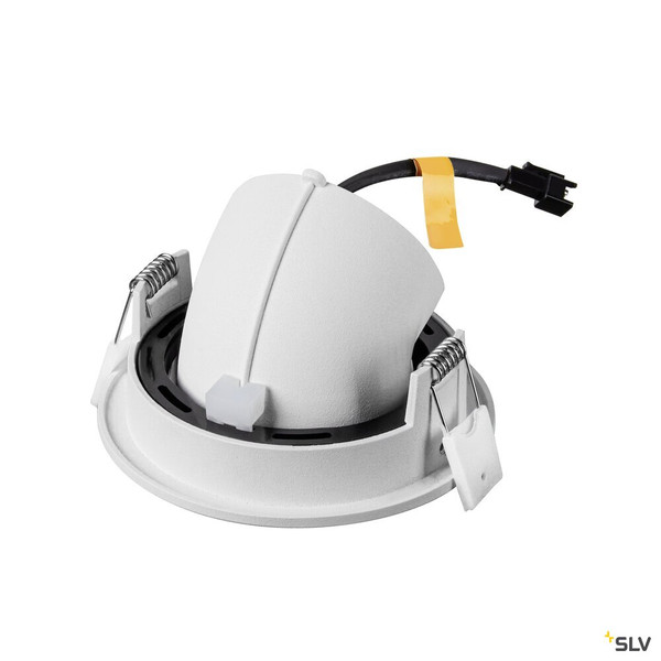 SLV 1009407 NUMINOS® GIMBLE S, Deckeneinbauleuchte, 3000 K, 20°, IP20, rund, weiß