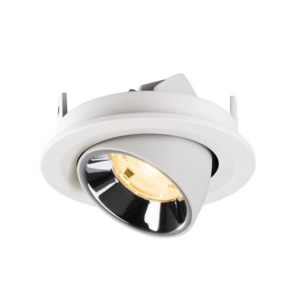 SLV 1009408 NUMINOS GIMBLE S, Deckeneinbauleuchte weiß/chrom 3000K 20°