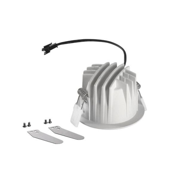 SLV 1009445 NUMINOS® S, Deckeneinbauleuchte, 2700 K, 40°, IP20, rund, weiß/schwarz