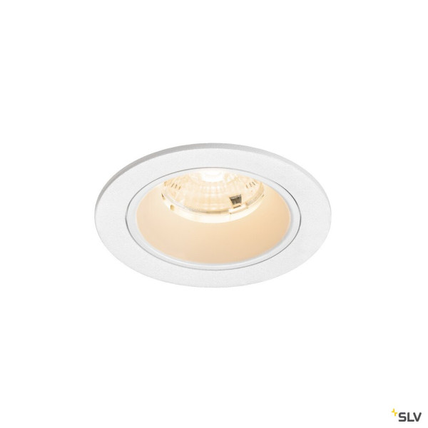 SLV 1009449 NUMINOS® S, Deckeneinbauleuchte, 2700 K, 55°, IP20, rund, weiß