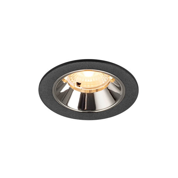 SLV 1009456 NUMINOS S, Deckeneinbauleuchte schwarz/chrom 3000K 40°