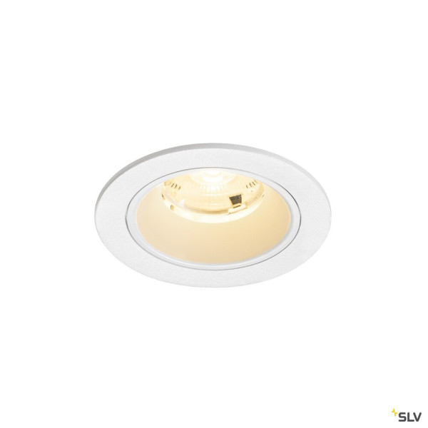 SLV 1009461 NUMINOS® S, Deckeneinbauleuchte, 3000 K, 20°, IP20, rund, weiß