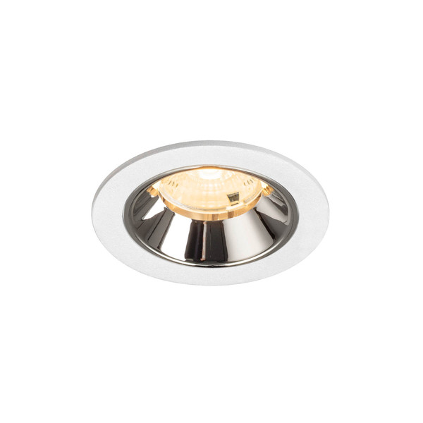 SLV 1009468 NUMINOS S, Deckeneinbauleuchte weiß/chrom 3000K 55°