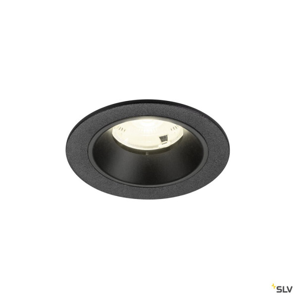 SLV 1009469 NUMINOS® S, Deckeneinbauleuchte, 4000 K, 20°, IP20, rund, schwarz