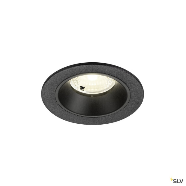 SLV 1009472 NUMINOS® S, Deckeneinbauleuchte, 4000 K, 40°, IP20, rund, schwarz