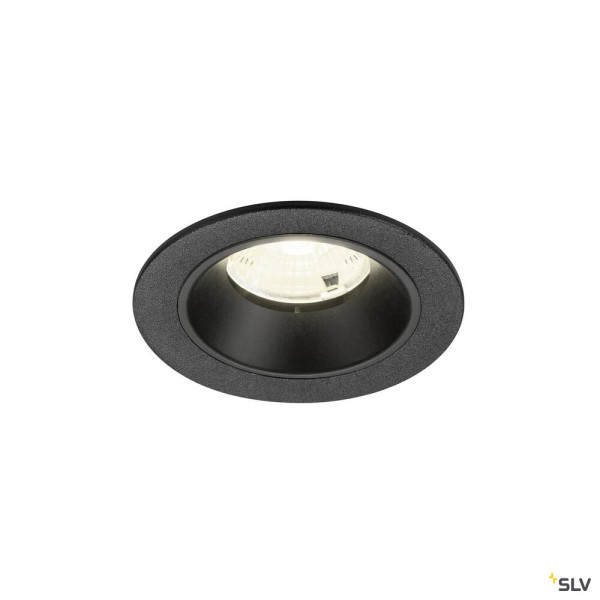 SLV 1009475 NUMINOS® S, Deckeneinbauleuchte, 4000 K, 55°, IP20, rund, schwarz