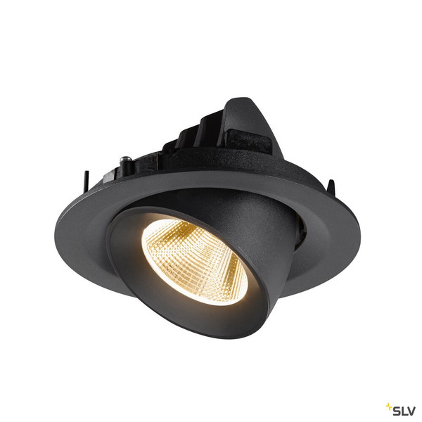 SLV 1009541 NUMINOS® GIMBLE M, Deckeneinbauleuchte,, 2700 K, 20°, schwarz