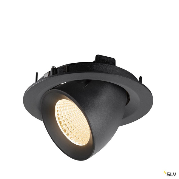 SLV 1009544 NUMINOS® GIMBLE M, Deckeneinbauleuchte,, 2700 K, 40°, schwarz