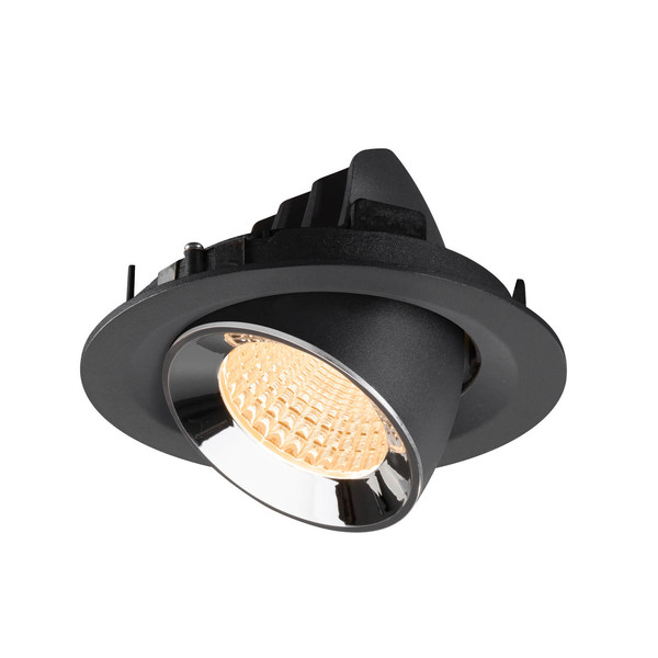 SLV 1009549 NUMINOS GIMBLE M, Deckeneinbauleuchte schwarz/chrom 2700K 55°