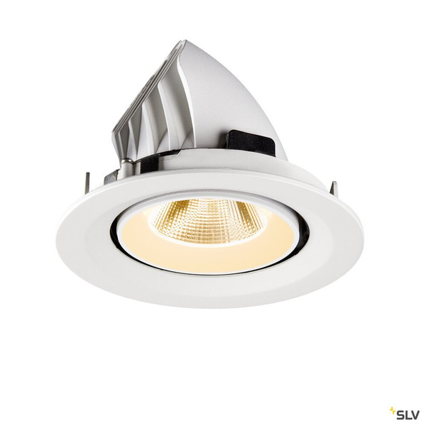 SLV 1009551 NUMINOS® GIMBLE M, Deckeneinbauleuchte,, 2700 K, 20°, weiß