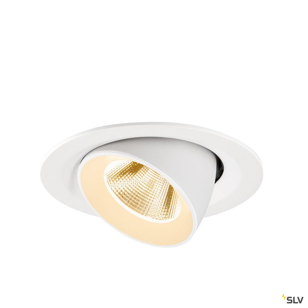 SLV 1009551 NUMINOS® GIMBLE M, Deckeneinbauleuchte,, 2700 K, 20°, weiß