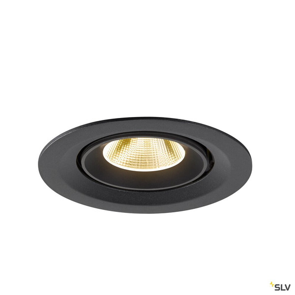 SLV 1009559 NUMINOS® GIMBLE M, Deckeneinbauleuchte,, 3000 K, 20°, schwarz