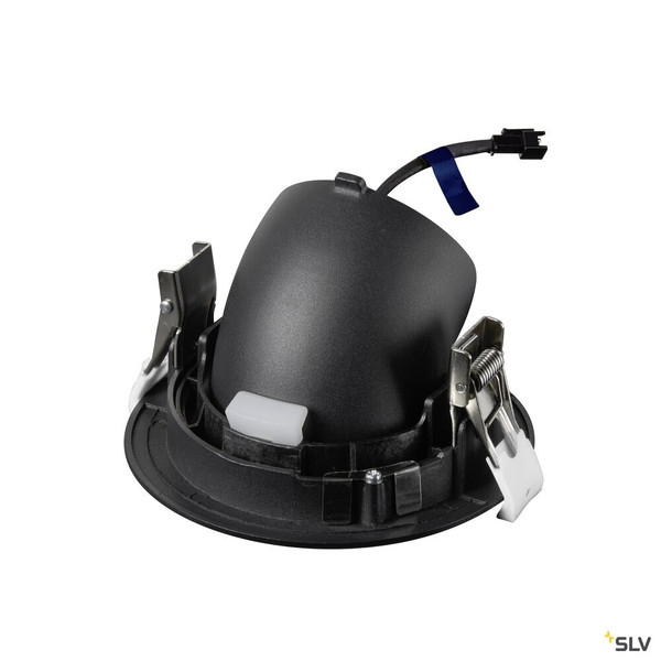 SLV 1009563 NUMINOS® GIMBLE M, Deckeneinbauleuchte,, 3000 K, 40°, schwarz / weiß