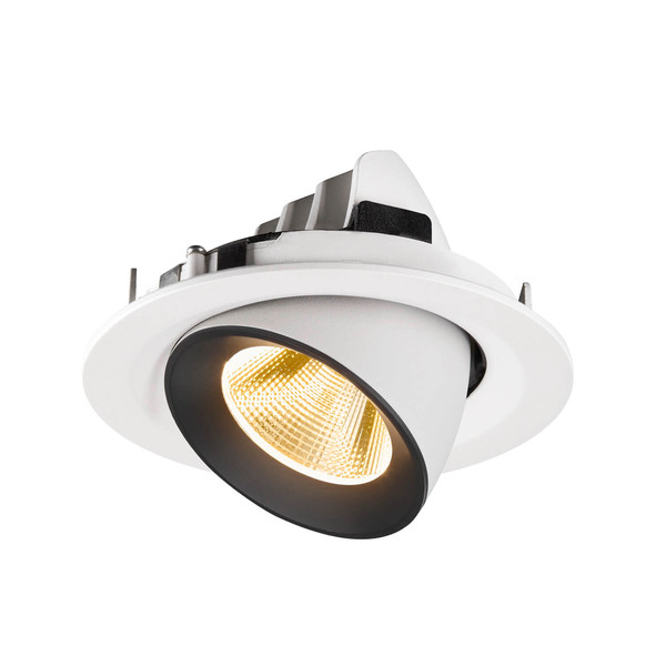 SLV 1009568 NUMINOS GIMBLE M, Deckeneinbauleuchte weiß/schwarz 3000K 20°