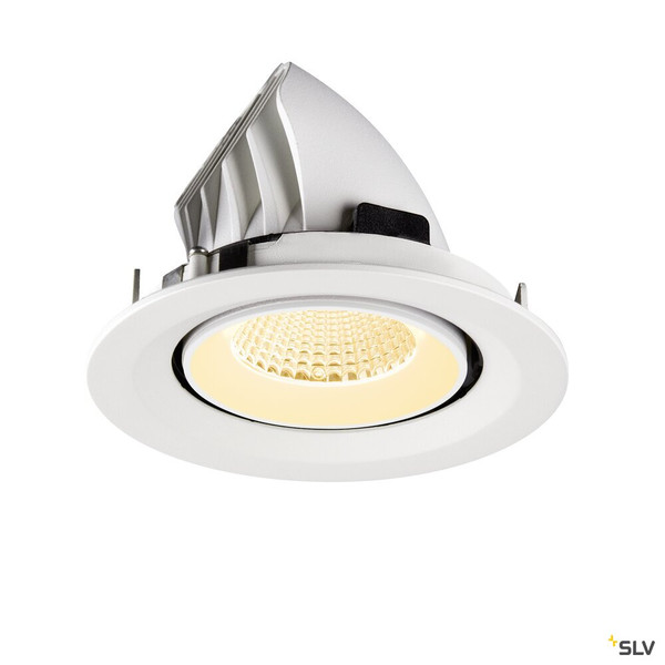 SLV 1009572 NUMINOS® GIMBLE M, Deckeneinbauleuchte,, 3000 K, 40°, weiß