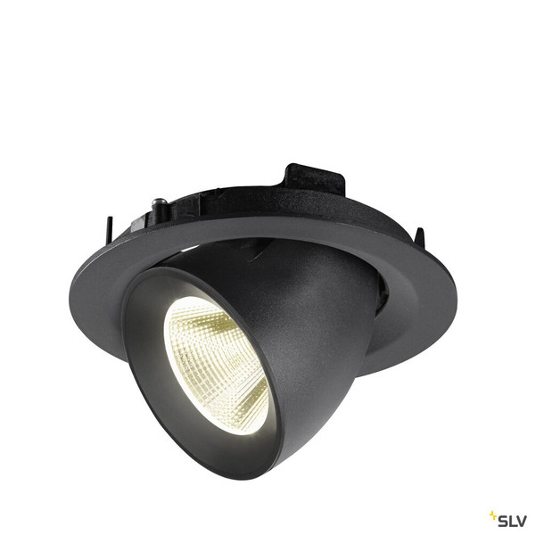 SLV 1009577 NUMINOS® GIMBLE M, Deckeneinbauleuchte,, 4000 K, 20°, schwarz