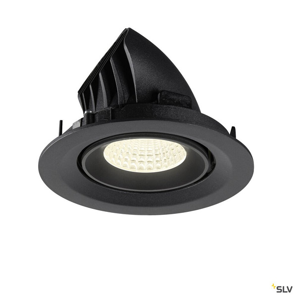SLV 1009583 NUMINOS® GIMBLE M, Deckeneinbauleuchte,, 4000 K, 55°, schwarz