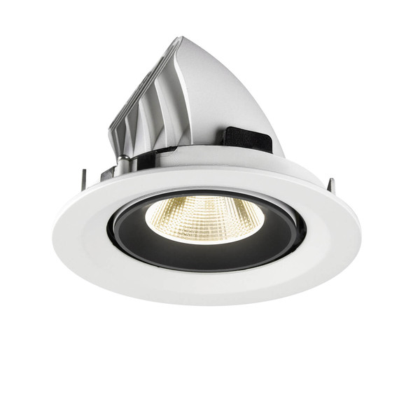 SLV 1009586 NUMINOS GIMBLE M, Deckeneinbauleuchte weiß/schwarz 4000K 20°