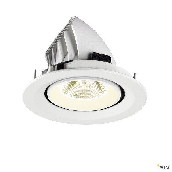 SLV 1009587 NUMINOS® GIMBLE M, Deckeneinbauleuchte,, 4000 K, 20°, weiß