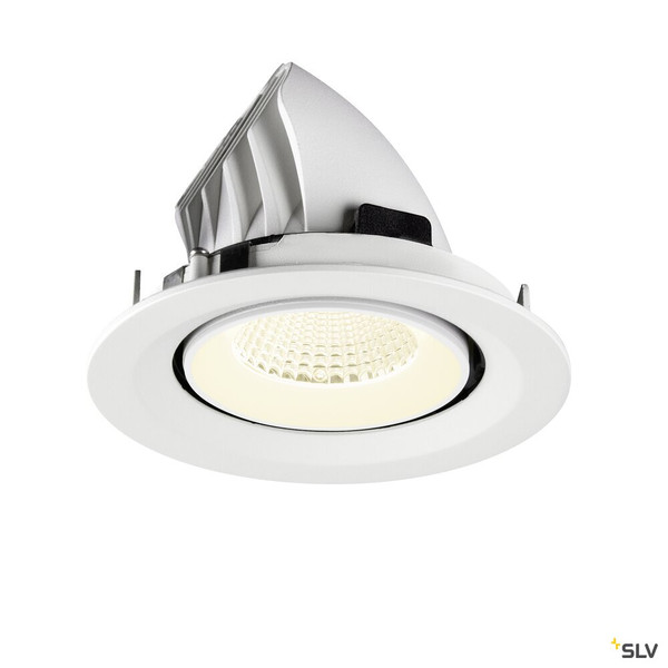 SLV 1009590 NUMINOS® GIMBLE M, Deckeneinbauleuchte,, 4000 K, 40°, weiß
