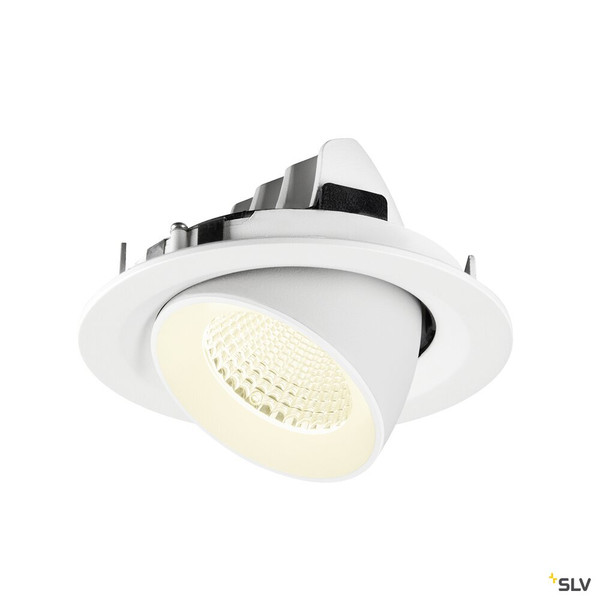 SLV 1009590 NUMINOS® GIMBLE M, Deckeneinbauleuchte,, 4000 K, 40°, weiß