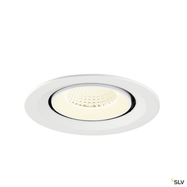 SLV 1009590 NUMINOS® GIMBLE M, Deckeneinbauleuchte,, 4000 K, 40°, weiß